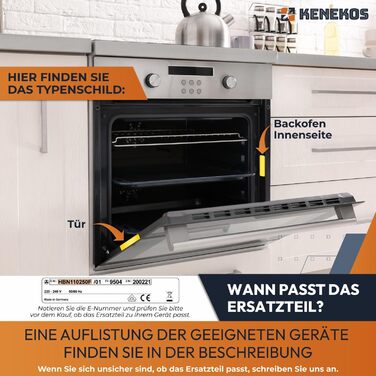 НАБІР деко 465 x 375 x 26 мм і решітка для гриля підходить для духовки Bosch Siemens 17008354, 00662999 решітка для гриля 00574876, емальоване, висувне, деко для випікання, деко для випічки, деко для торта, деко для піци (1 решітка для гриля)