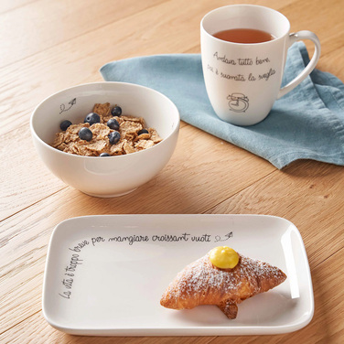 Кухоль для чаю La Porcellana Bianca GLI ONESTI Buongiorno, порцеляна, 450 мл