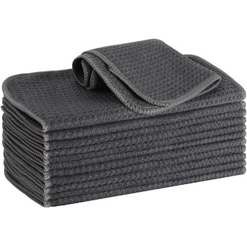 Кухонні рушники VIVOTE, рушники для гостей, подарункові, 40x60 см, 2 шт., м&39які кухонні рушники, абсорбуючі рушники (сірі 12)