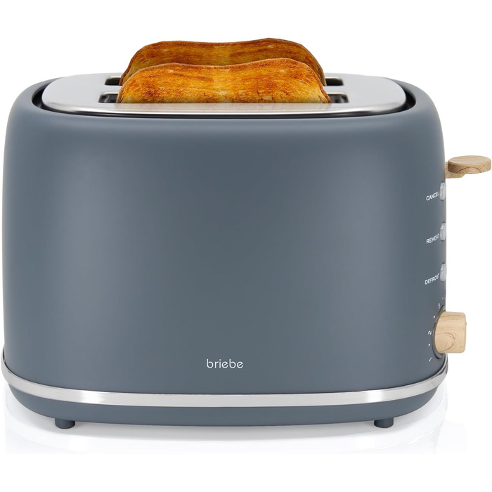 Электрочайник 1,7л и тостер на 2 слота, набор 2 предмета, серый Nordic Briebe