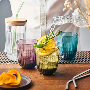 Склянка для напоїв La Rochere OUESSANT, баклажан, h 9,5 см, 290 мл