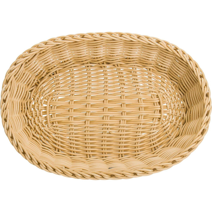 Багатоцільовий кошик, підходить для готелів і громадського харчування, овальний, приблизно 32 x 23 x 7 см, світло-бежевий Saleen