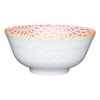 Миска Kitchen Craft GEOMETRIC BLUE, кераміка, діам. 16 см, 500 мл