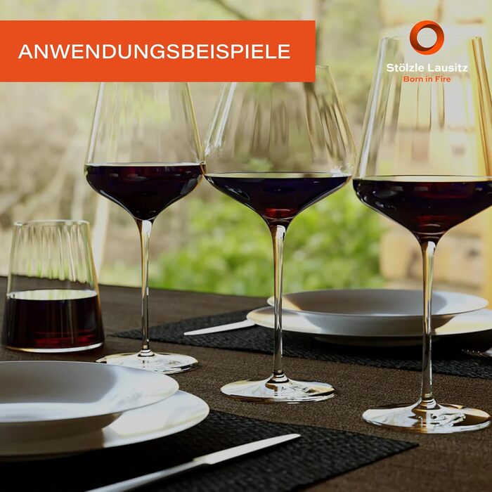 Набор бокалов для белого вина из 6 шт. / Хрустальный бокал / Бокал для белого вина / Набор бокалов для вина высокого качества / Бокалы для вина Stlzle (Бокалы для бордо)