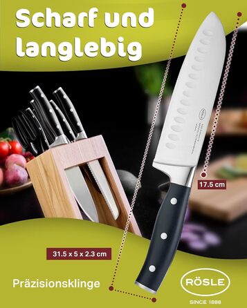 Нож сантоку 17,5 см Tradition Rosle