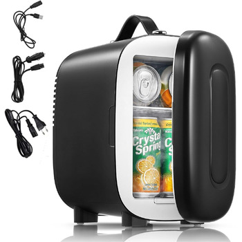 ‎Міні-холодильник 5 л, чорний FOHERE