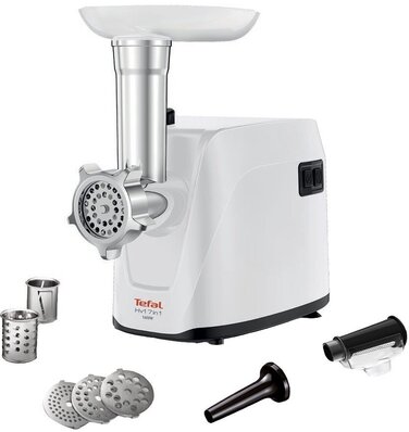 М'ясорубка 7 в 1 з насадкою для ковбас, 1600 Вт, пластик HV1 Tefal
