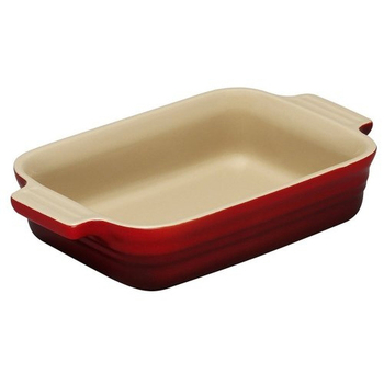 Блюдо прямокутне 26 см, червоне Le Creuset