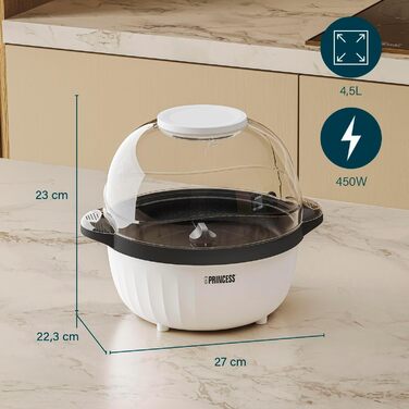 Потужність 500 Вт, без BPA, компактний дизайн, з 10 паличками та мірною ложкою, деталі, що можна мити в посудомийній машині, нековзні ніжки, простий у використанні, 292990 (з мискою, з мискою)