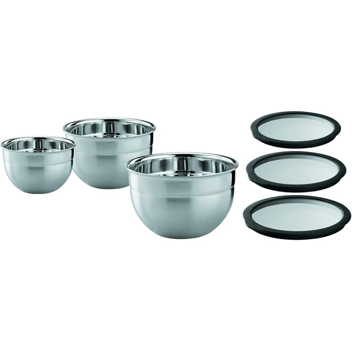 Набір мисок з кришками з нержавіючої сталі Rosle