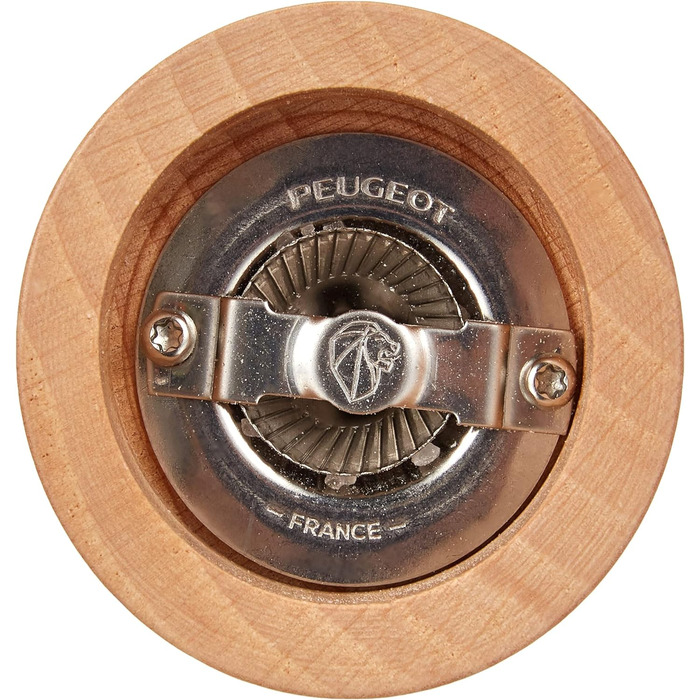 Ручний млин для перцю Peugeot Bali Fonte, класичне регулювання помелу, висота чавун, 35402 (8 см, зв'язка з соляним млином 8 см, чорний)