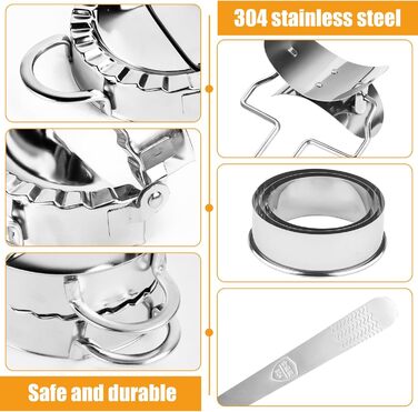 Форма для равіолі з нержавіючої сталі,8 шт. Bohrma