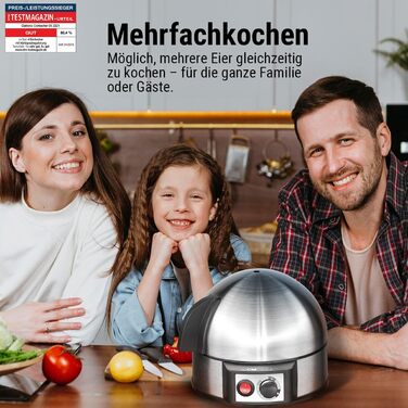 Електрична яйцеварка - 7 яєць, 400 Вт Clatronic