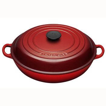 Сковорода-жаровня чавунна 30 см, червоний Le Creuset