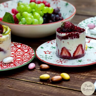 Набір із 6 тарілок на 6 персон  21 см Piatti Naturali