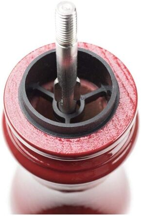 Ручний млин для перцю Peugeot Paris, регулювання помелу u'Select, висота дерево, чорний, 23720 (18 см, червоний лакований)