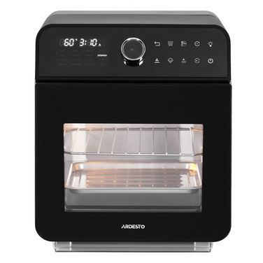ARDESTO Мультипіч, 2250Вт, об'єм-15л, сенсорне керування, функція приготування на пару, 40-220°C, метал/пластик, біло-чорний