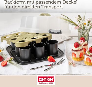 Форма для випікання з відповідною кришкою для прямого транспортування форма для випікання та транспортування (9 форм для тарталеток з капюшоном), 24 шт., 8