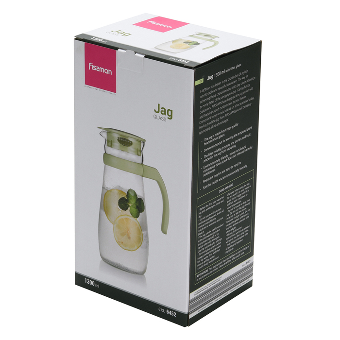 Кувшин для напитков с фильтром Fissman 1300 мл (6452)