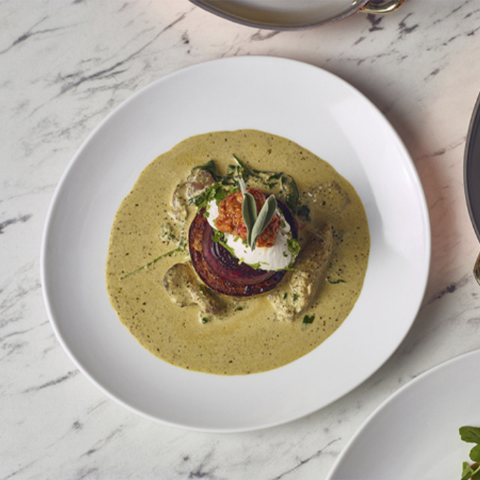 Тарілка 24.5 см, Incise Porcelain Soma, GenWare