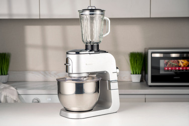 ARDESTO Кухонна машина KMCH-K1500SS/ 1500 Вт/ 6 швидк. + режим Pulse/ чаша 6 л./ блендер 1.5 л./сріблясто-сірий