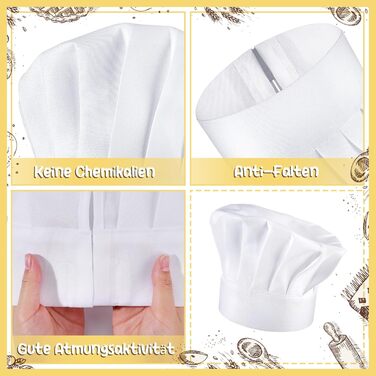 Шеф-кухар капелюх 6 шт білий taonganui