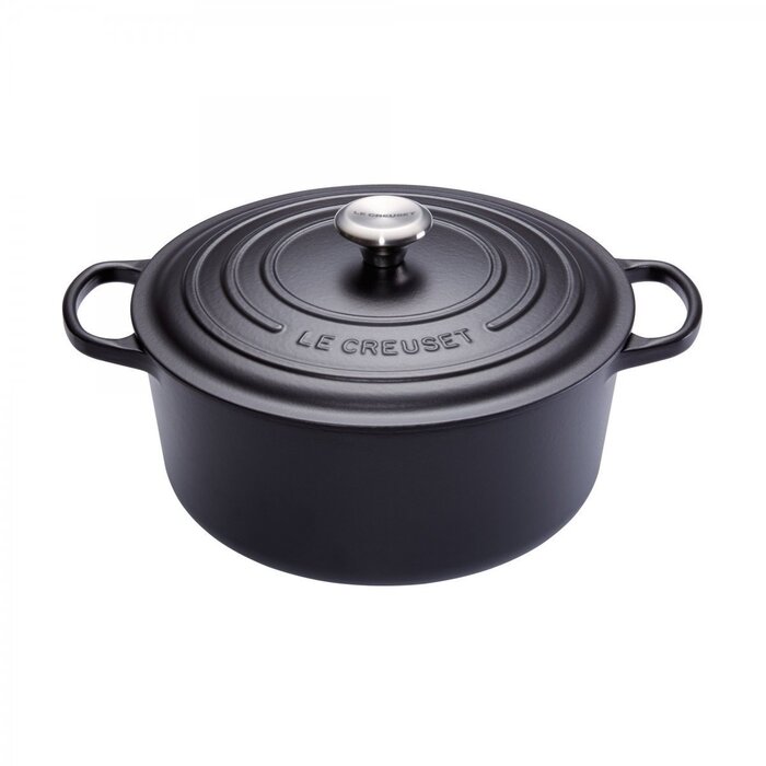 Каструля / жаровня 30 см, чорний Le Creuset