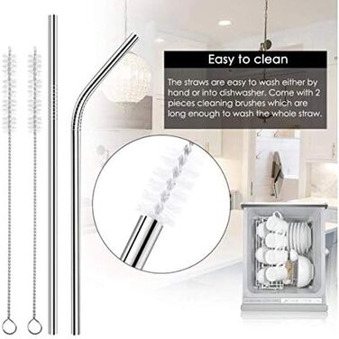 Набір з 4 келихів для джин-тоніка із трубочками з нержавіючої сталі, чорні Gin Set Classic Riedel