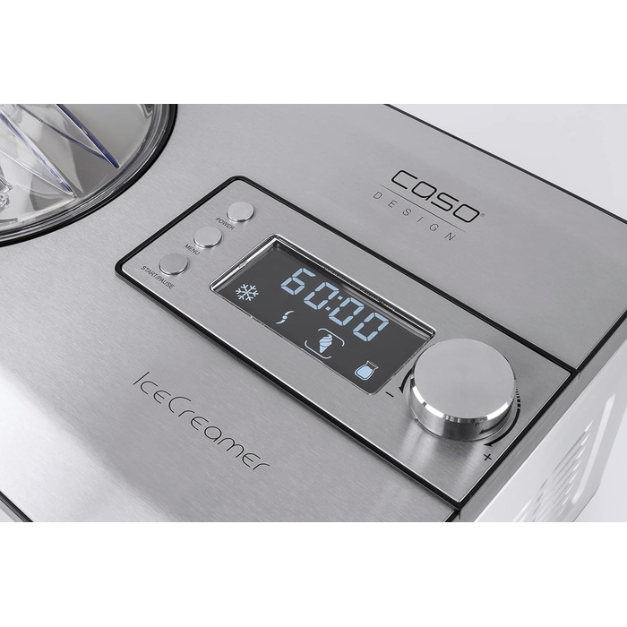 Машина для виробництва морозива та йогурту 2 в 1 з компресором 2 л Caso