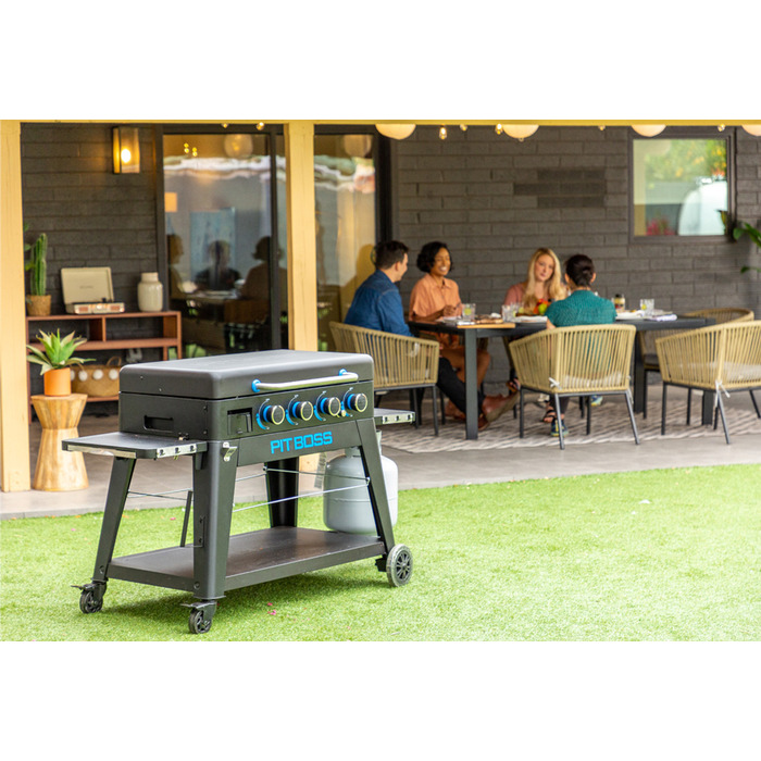 Портативный газовый гриль на 4 горелки, съемный, со столом Pit Boss Ultimate