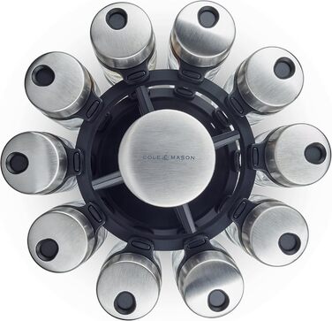 Підставка для спецій з 20 банками Cole & Mason