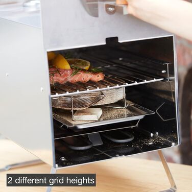 Електрична коптильня для теплого копчення 25,5 х 50,25 х 40,5 см barbecook