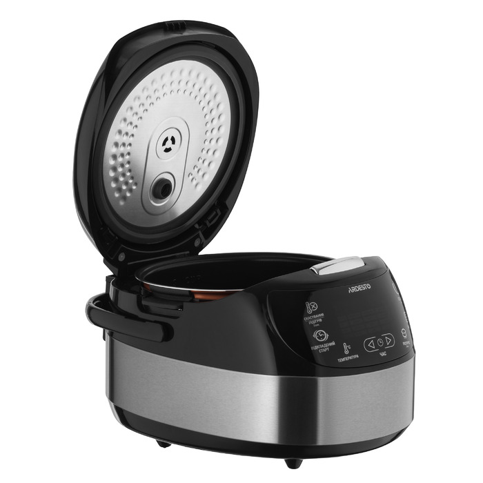 ARDESTO Мультиварка Ardesto, 860Вт, чаша-5л, електронне керування, корзина для фритюру, метал/пластик, сріблястий