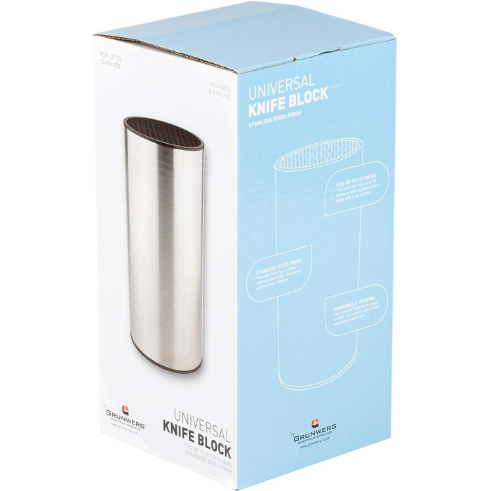 Ножовий блок, нержавіюча сталь - круглий Rockingham Forge