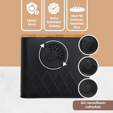 Хлібница 33 х 18 х 16 см Vondy