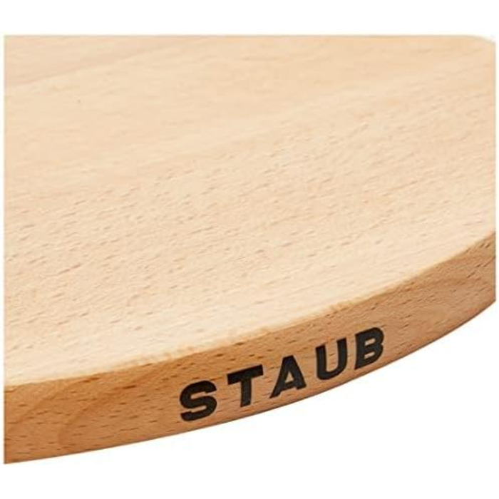 Підставка деревяна магнітна 21 см, овальна Staub