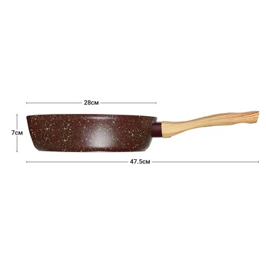 Сковорідка для смаження Fissman MOSSES STONE 28x7 см (4298)