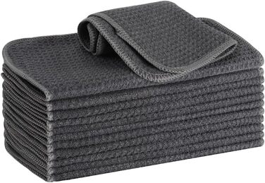 Кухонні рушники VIVOTE, рушники для гостей, подарункові, 40x60 см, 2 шт., м&39які кухонні рушники, абсорбуючі рушники (сірі 12)