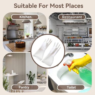 Рукавички для миття посуду 1 пара розмір M Jwthee