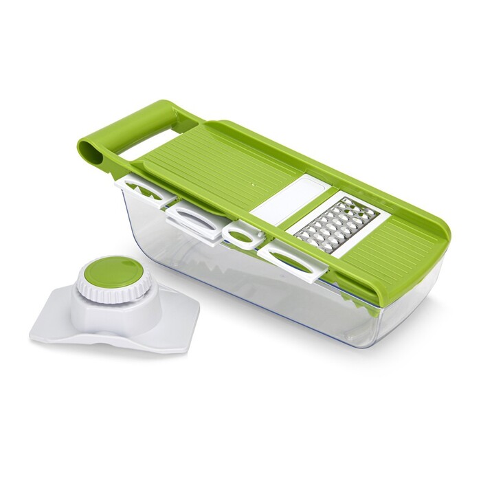 Терка-шатківказ Fissman з контейнером 32x14x9 см з 5 змінними лезами нерж. сталь (18639)