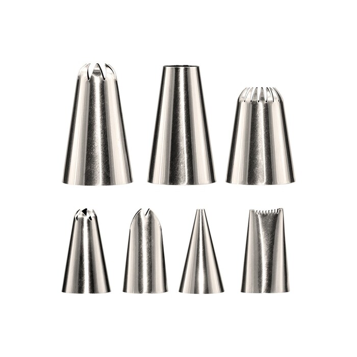 Набір насадок для випічки і прикраси торта, крему Fissman 52 насадки (8511)