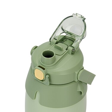 Термос Fissman 800 мл, колір зелений нержавіюча сталь (9863)