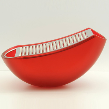Тёрка 7,8х15,5х7,5 см красная Parmenide Alessi