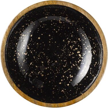 Піднос/тарілка Манго, дерево манго, внутрішнє епоксидне покриття, Ø 35,5 см Ø 35,5 см, висота 2,5 см (Зоряне небо, Ø 24 см, висота 7,5 см), 1058
