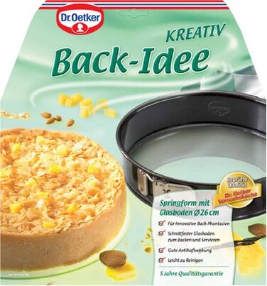 Форма для випічки зі знімним скляним дном Ø 26 см Back - Idee Kreativ Dr. Oetker
