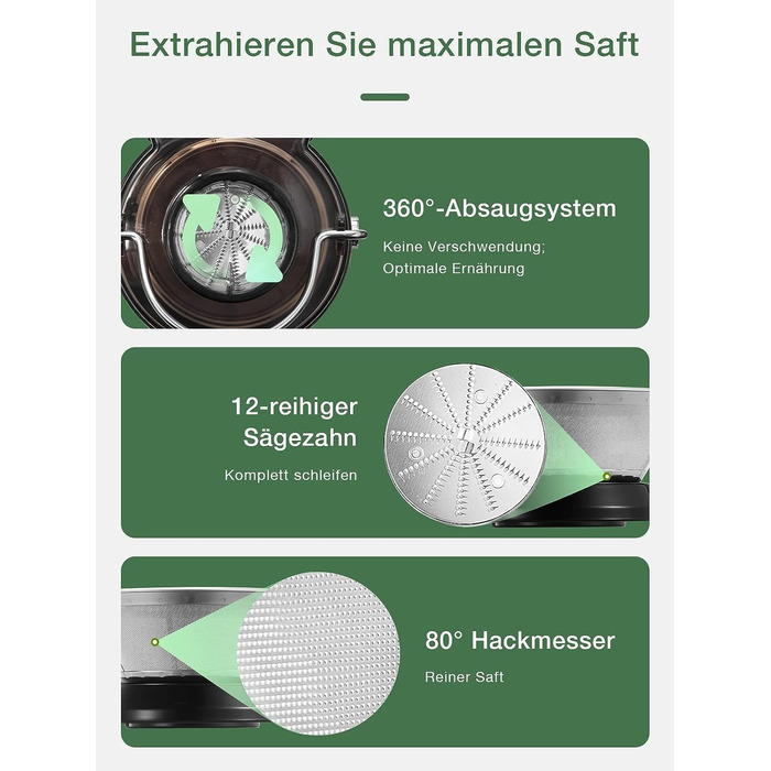 Соковижималка для овочів і фруктів, 400 Вт Juilist