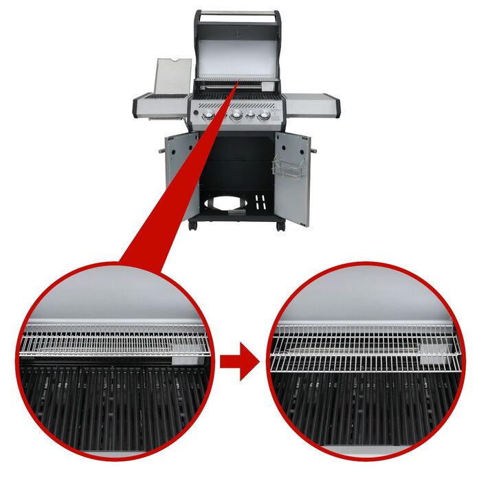 Газовый гриль SANTOS S-318 Black, с боковой и задней горелкой, черный 900273 Код: 010952