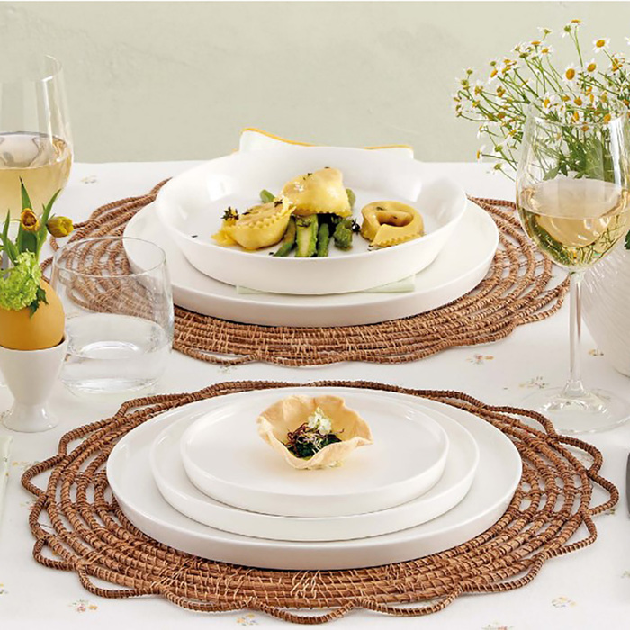 Тарелка глубокая La Porcellana Bianca ESSENZIALE GOURMET, фарфор, 21,5 см