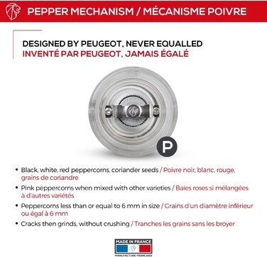 Прозрачный (38 см, мельница для перца), 900822/SME Nancy Acrylic, 6 x 6 x