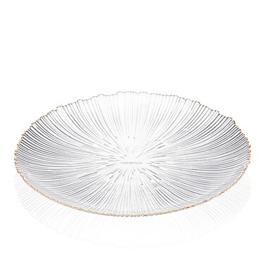 ARDESTO Тарілка Mallow, 26.5см, скло, прозорий